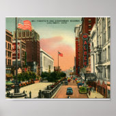 Brunnen Platz, Cincinnati, Ohio Vintag Poster (Vorne)