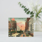 Brunnen Platz, Cincinnati, Ohio Vintag Postkarte (Stehend Vorderseite)