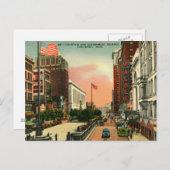 Brunnen Platz, Cincinnati, Ohio Vintag Postkarte (Vorne/Hinten)