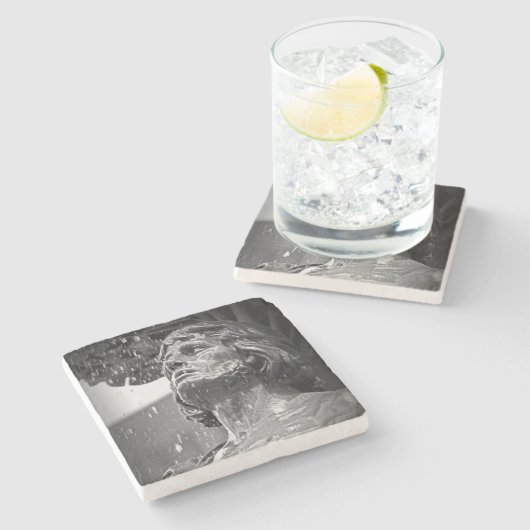 Brunnen-Platz - Cincinnati Steinuntersetzer (Seitenansicht)