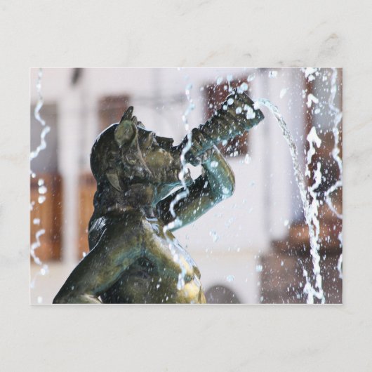 Brunnen, Plaza de Armas, Cusco, Peru Postkarte (Vorderseite)