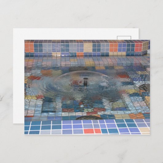 Brunnen Postkarte (Vorne/Hinten)