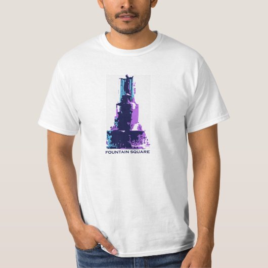 Brunnen-Quadrat in Cincinnati T-Shirt (Vorderseite)