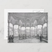 Brunnen und Kiosk des Gartens von Choubrah Postkarte (Vorne/Hinten)