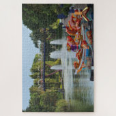 Brunnen und Libellenbrücke, Singapur Puzzle (Vertikal)