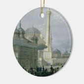 Brunnen und Quadrat von St. Sophia, Istanbul, Keramik Ornament (Links)