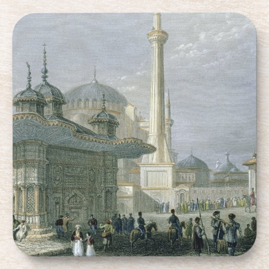 Brunnen und Quadrat von St. Sophia, Istanbul, Untersetzer (Vorderseite)