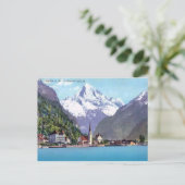 Brunnen, Vierwaldstättersee 1920 Postkarte (Stehend Vorderseite)