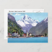 Brunnen, Vierwaldstättersee 1920 Postkarte (Vorne/Hinten)