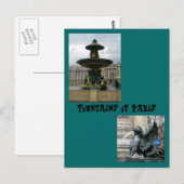 Brunnen von Paris Postkarte (Vorne/Hinten)