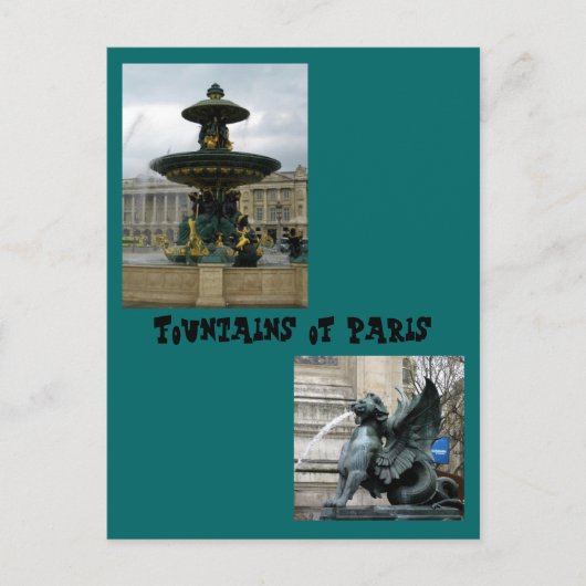 Brunnen von Paris Postkarte (Vorderseite)