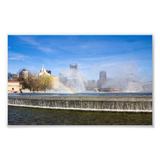 Brunnen von Point Staat Park, Pittsburgh, PA Fotodruck (Vorne)