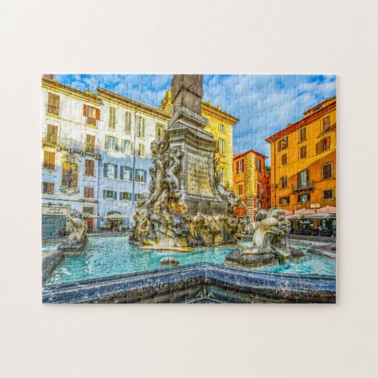 Brunnen von Rom. Puzzle (Horizontal)