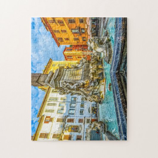 Brunnen von Rom. Puzzle (Vertikal)