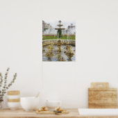Brunnen vor dem Palast des Parlaments Poster (Küche)