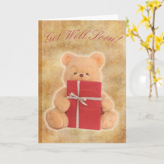 Brunnenbär Karte (Gelbe Blume)