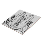 Brunnenentwurf "von den Gärten von Wilton", c.16 Fliese (Seite)