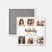 Brunnenfreunde zum Geburtstag Foto-Collage Magnet (Vorderseite/Rückseite)