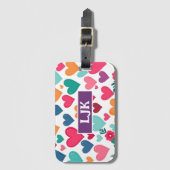 Brunnenherzen Gepäckanhänger (Vorderseite Vertikal)