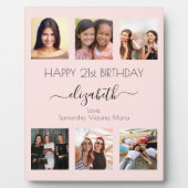 Brunnenkollage Foto Rose Goldfreunde Fotoplatte (Vorderseite)