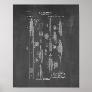 Brunnenpfeifen-Patent - Kopfbrett Poster