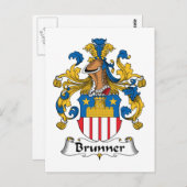 Brunner Familienwappen Postkarte (Vorne/Hinten)