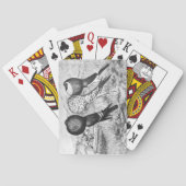 Brunner Pouter-Tauben Spielkarten (Rückseite)