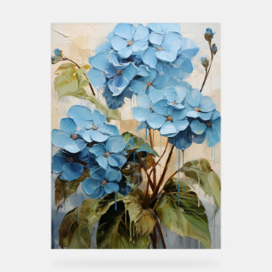 Brunnera Blume - Impasto Floral Acrylschild
