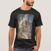 Brünnhilde und der Begräbnis- Pyre von Siegfried T-Shirt (Vorderseite)