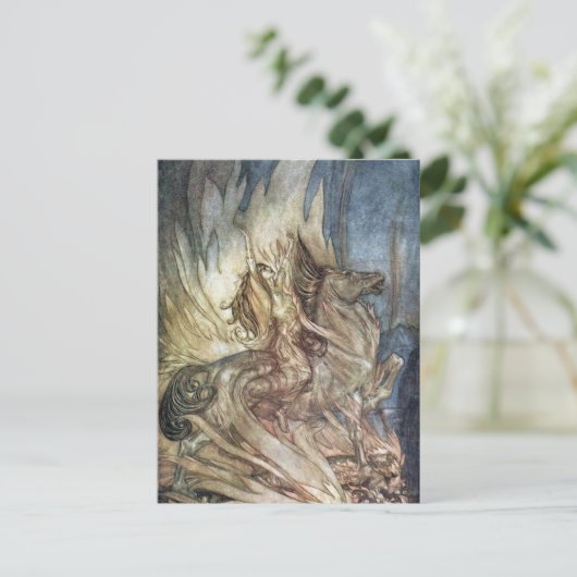 Brünnhilde und der Bestattungstest von Siegfried Postkarte (Stehend Vorderseite)