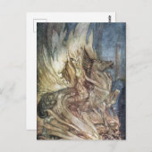 Brünnhilde und der Bestattungstest von Siegfried Postkarte (Vorne/Hinten)