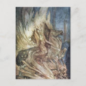 Brünnhilde und der Bestattungstest von Siegfried Postkarte (Vorderseite)