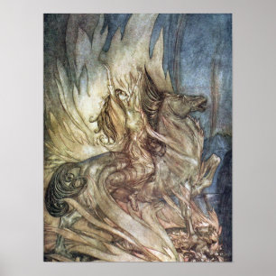 Brünnhilde und der Scheiterhaufen von Siegfried Poster