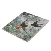 Bruno Andreas Liljefors Vintage gemeinsame Swifts Fliese (Seite)