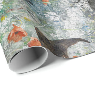 Bruno Andreas Liljefors Vintage Mauersegler Wrap Geschenkpapier