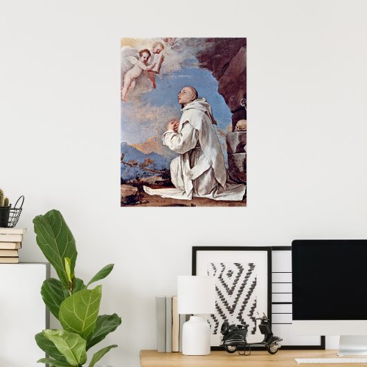 Bruno, Carthusian von Jusepe de Ribera Poster (Heimbüro)