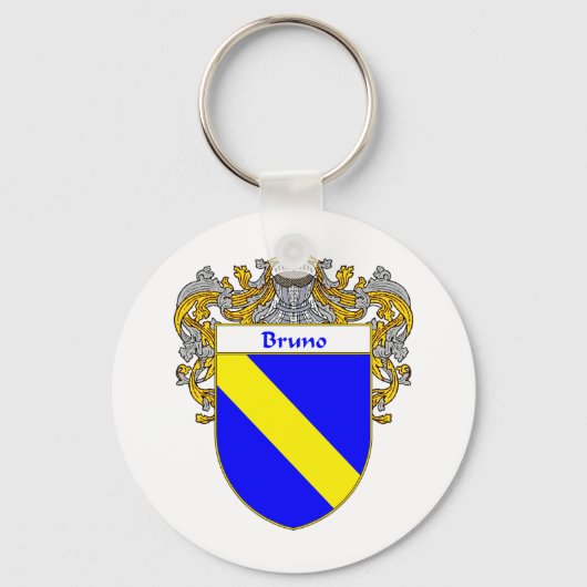 Bruno Coat of Arms (Mantled) Schlüsselanhänger (Vorderseite)