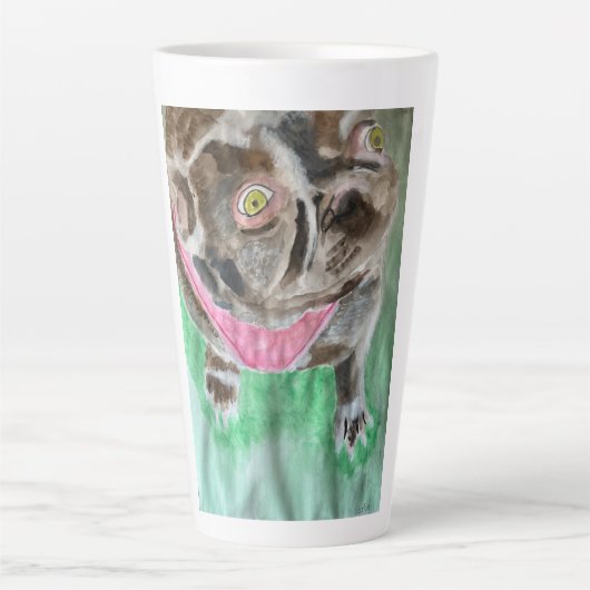 Bruno der Bulldog Milchtasse (Vorderseite)