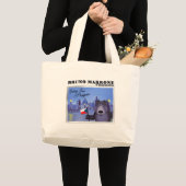 Bruno in der Prag-Taschen-Tasche Jumbo Stoffbeutel (Vorderseite (Produkt))