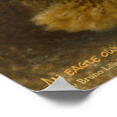 Bruno Liljefors Eagle owl CC0294 Wildlife Poster (Ecke)