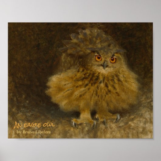 Bruno Liljefors Eagle owl CC0294 Wildlife Poster (Vorne)
