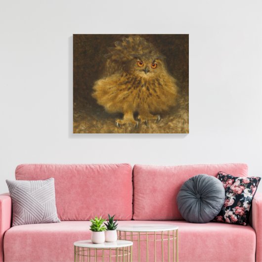 Bruno Liljefors Eagle owl CC0482 Wildlife Leinwanddruck (Insitu (Wohnzimmer))