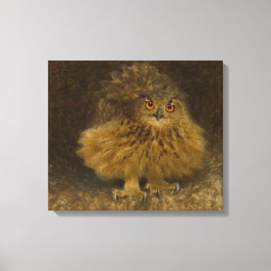 Bruno Liljefors Eagle owl CC0482 Wildlife Leinwanddruck (Vorderseite)