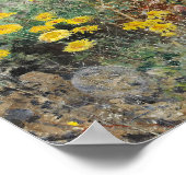 Bruno Liljefors - Katze auf Blumenbeet Poster (Ecke)