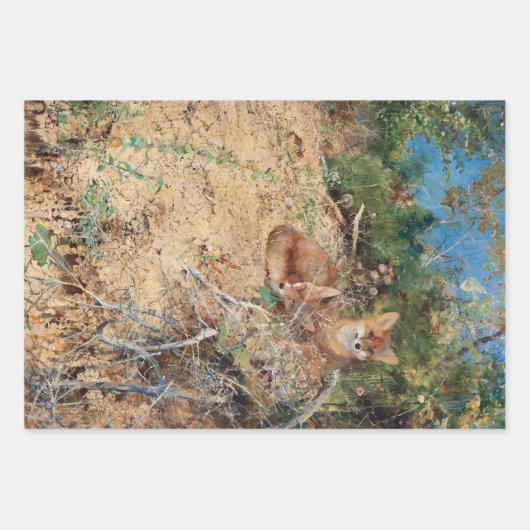 Bruno Liljefors, Tiere Geschenkpapier Set (Vorderseite 2)