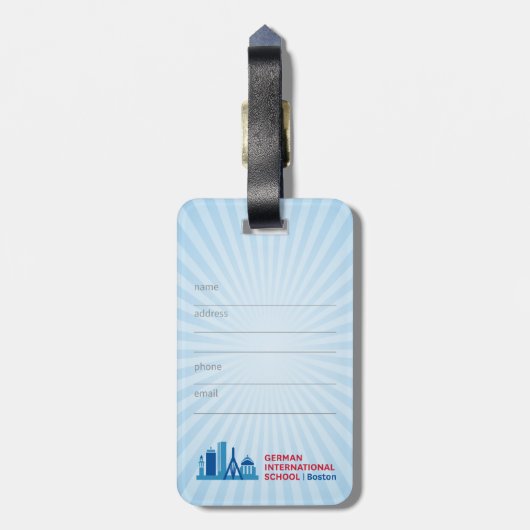 Bruno Luggage Tag Gepäckanhänger (Rückseite vertikal)