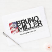 Bruno Miller Logo-Aufkleber Rechteckiger Aufkleber (Umschlag)