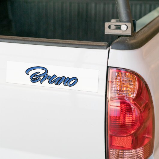 Bruno Name blue Aufkleber Sticker Autoaufkleber (Auf Lkw)