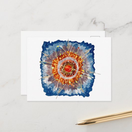 Bruno Taut - Alpenarchitektur Postkarte (Vorderseite/Rückseite Beispiel)