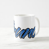 Bruno Vorname Name blue Tasse Kaffeetasse (VorderseiteRechts)